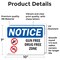 Signmission Gun Free Drug Free Zone OSHA Notice Sign, Vinyl Decal, 10in W x 7in L, 2PK OS-2PACK-NS-D-710-L-15754 - alternate 4